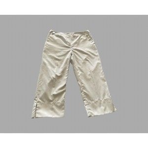 Liz Golf Audra Women's Size 10 Beige Tan Capri Golf Pants Golf Marker Flat Front